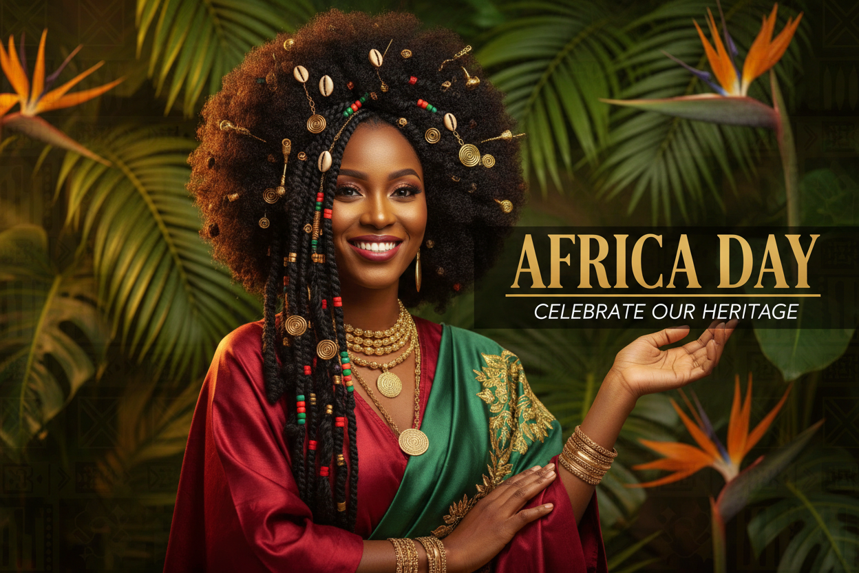 Celebrating Africa Day: Natural Hair Styles Rooted in African Heritage