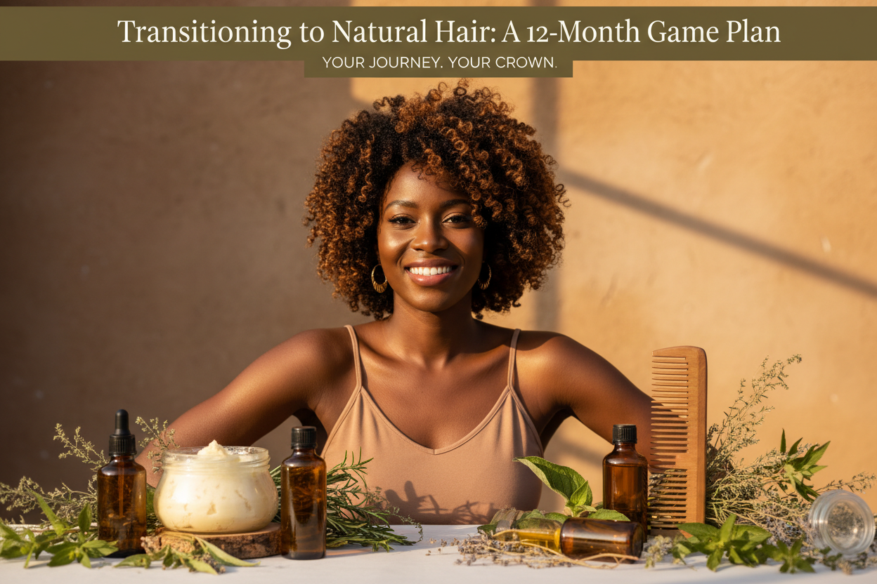 Transitioning to Natural Hair: A 12-Month Game Plan