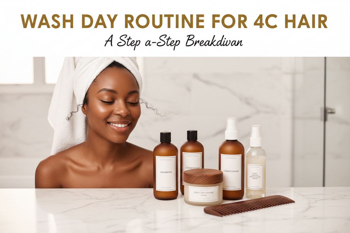 Wash Day Routine for 4C Hair: A Step-by-Step Breakdown