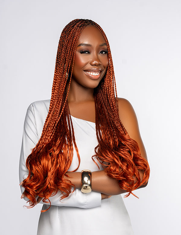 ⁠French Curls Braid Extension (Long)