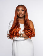 ⁠French Curls Braid Extension (Long)